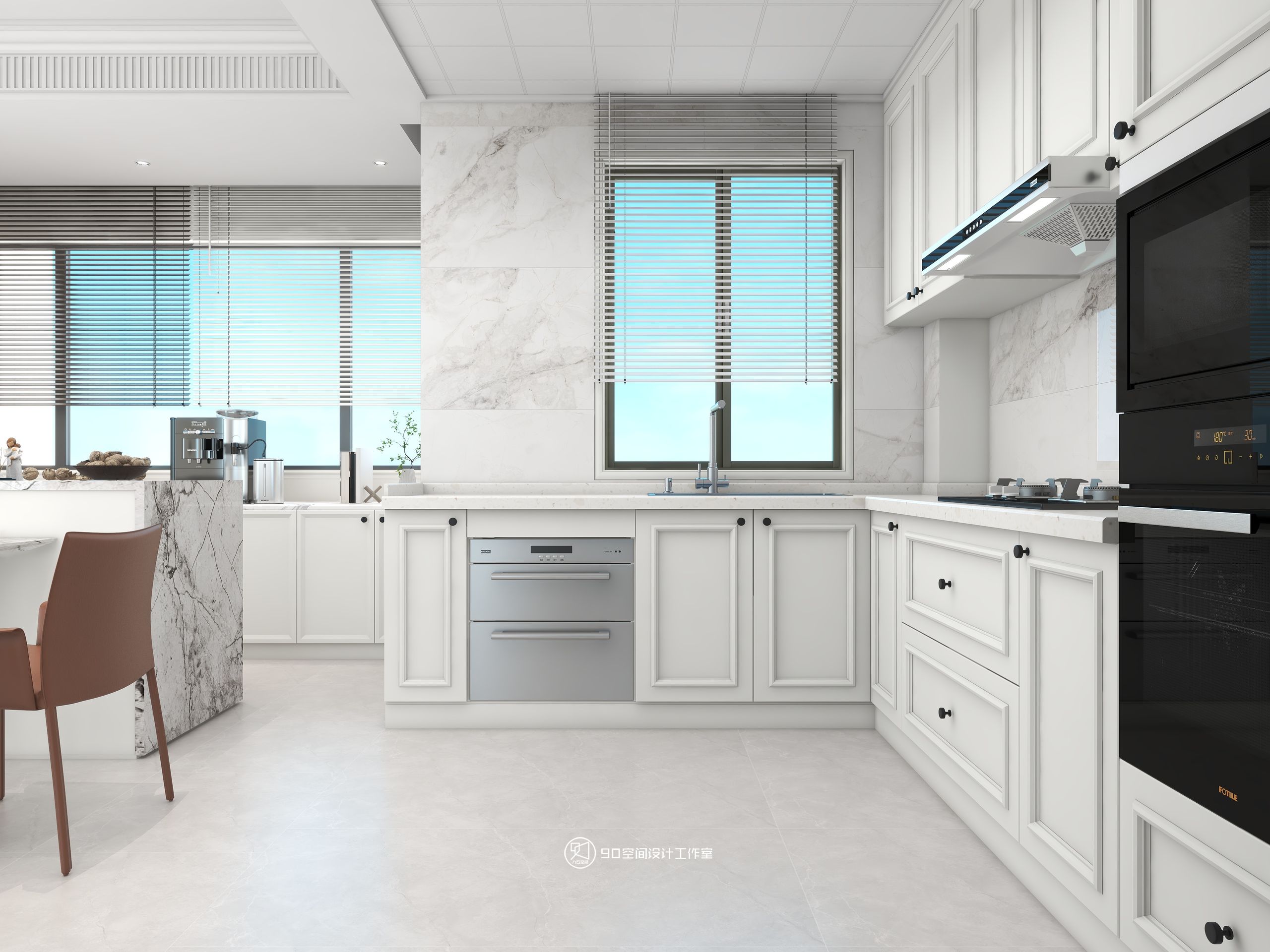 125㎡法式风,寻找家中氛围感丨90空间设计-23