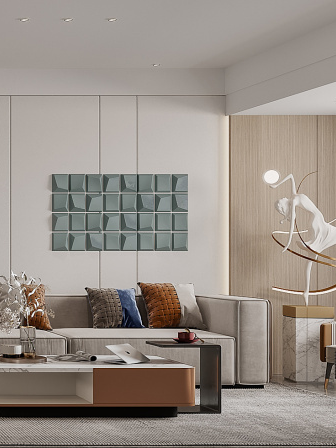 金茂府200m²现代风装修，畅享家居温暖-3