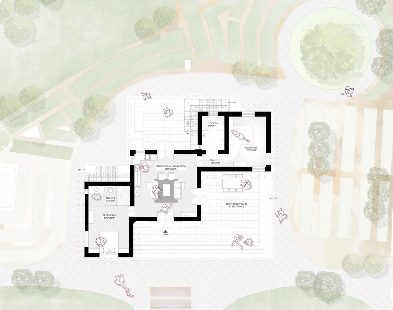 印度阿尔瓦可持续设计住宅丨Sketch Design Studio-15