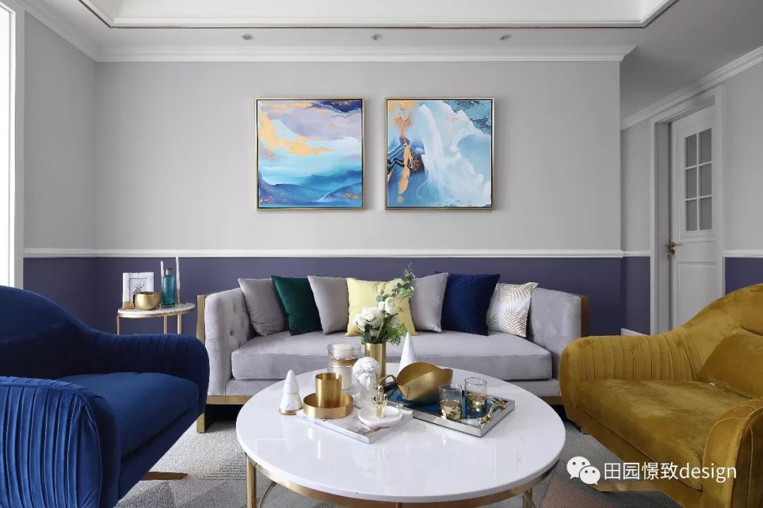 莫奈《鸢尾》的浪漫演绎——德阳香江华府 130 平米空间设计-29