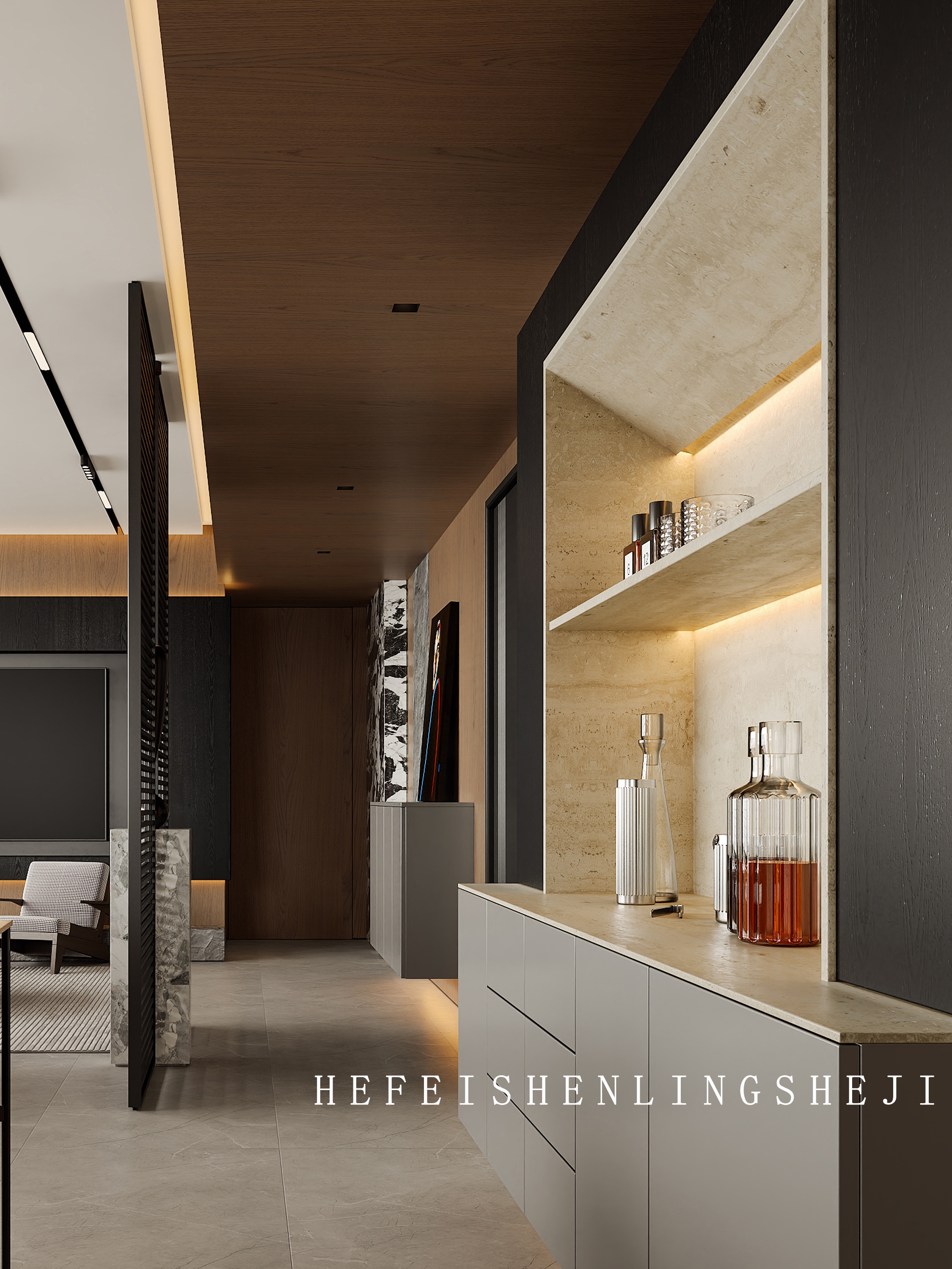 置地栢悦轩 185㎡意式经典大平层设计丨中国合肥丨深零设计-16