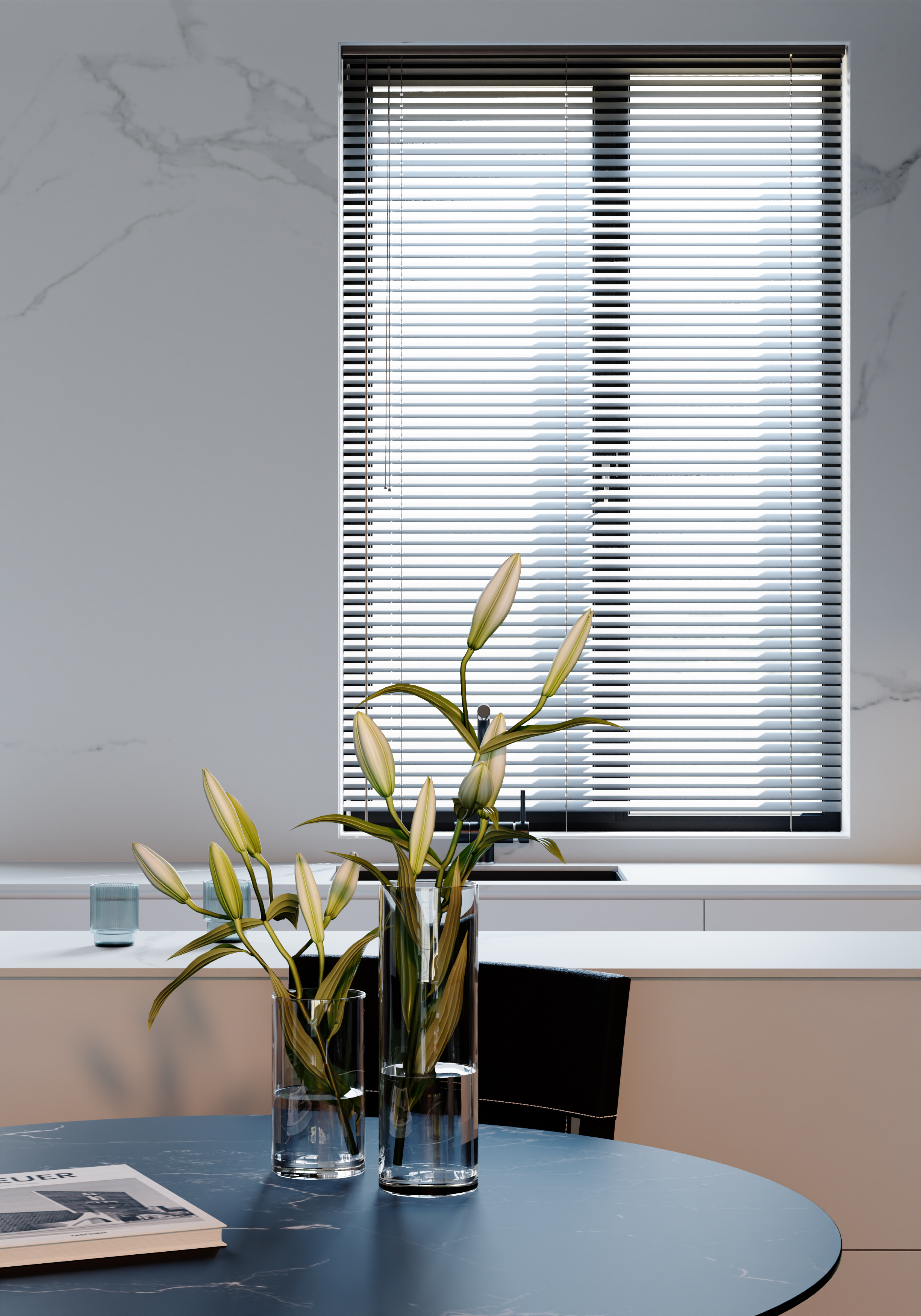 黑白灰现代客餐厅案例-19