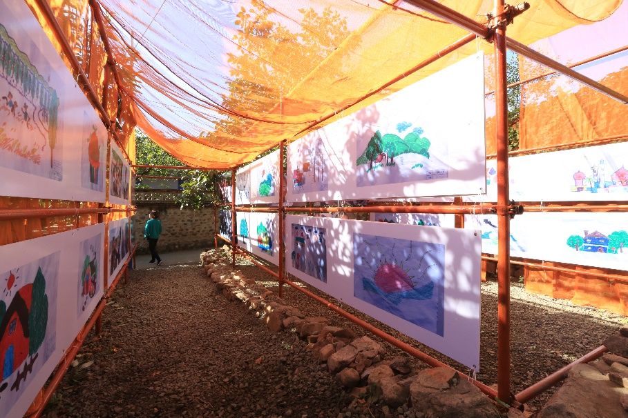 一星期 一万元 零废弃 | 脚手架建起的乡村艺廊-38