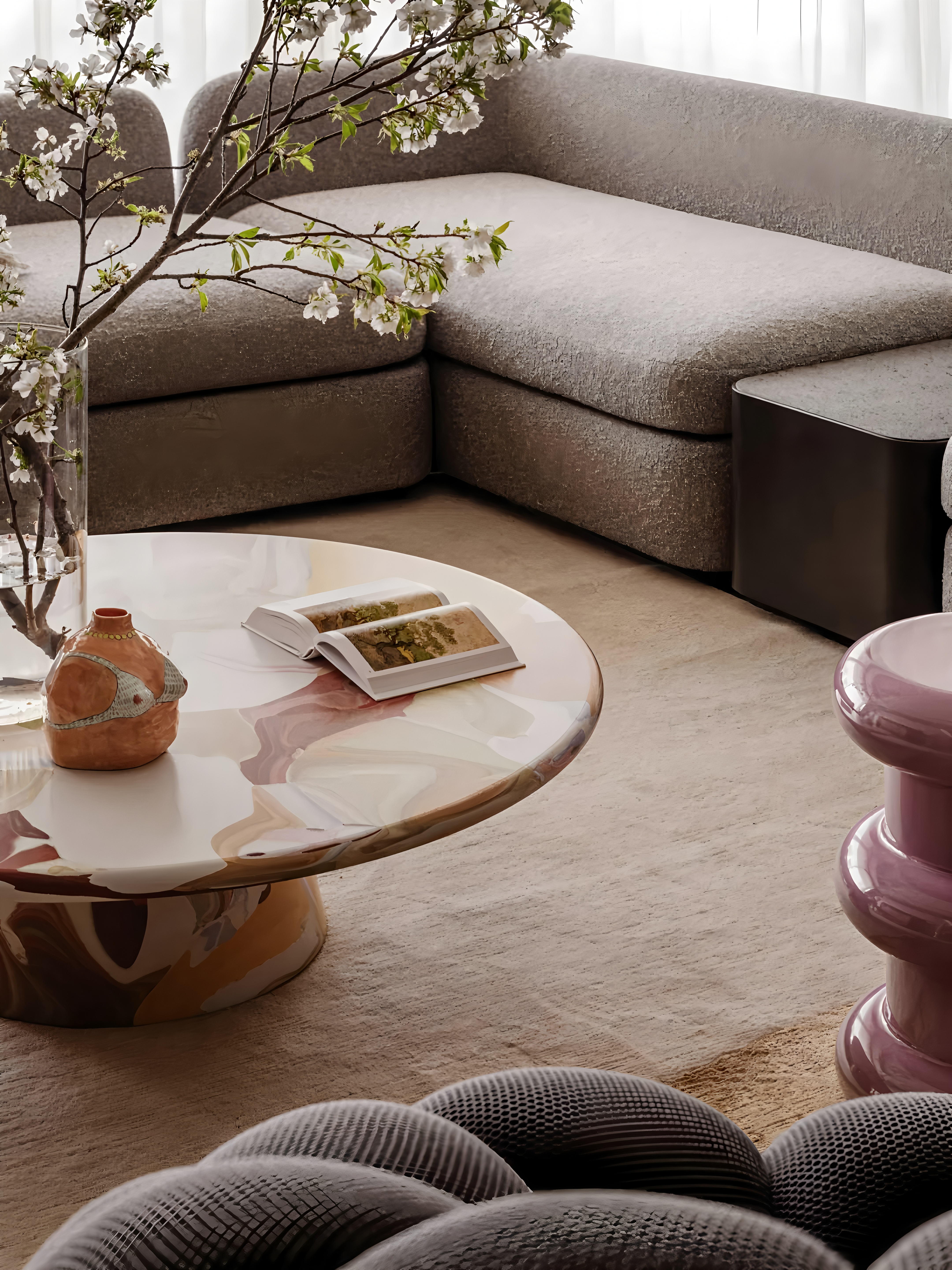 美韵,藏于时尚肌理润色·重庆 280㎡大平层丨中国重庆丨4TH Dimension 肆面设计-9