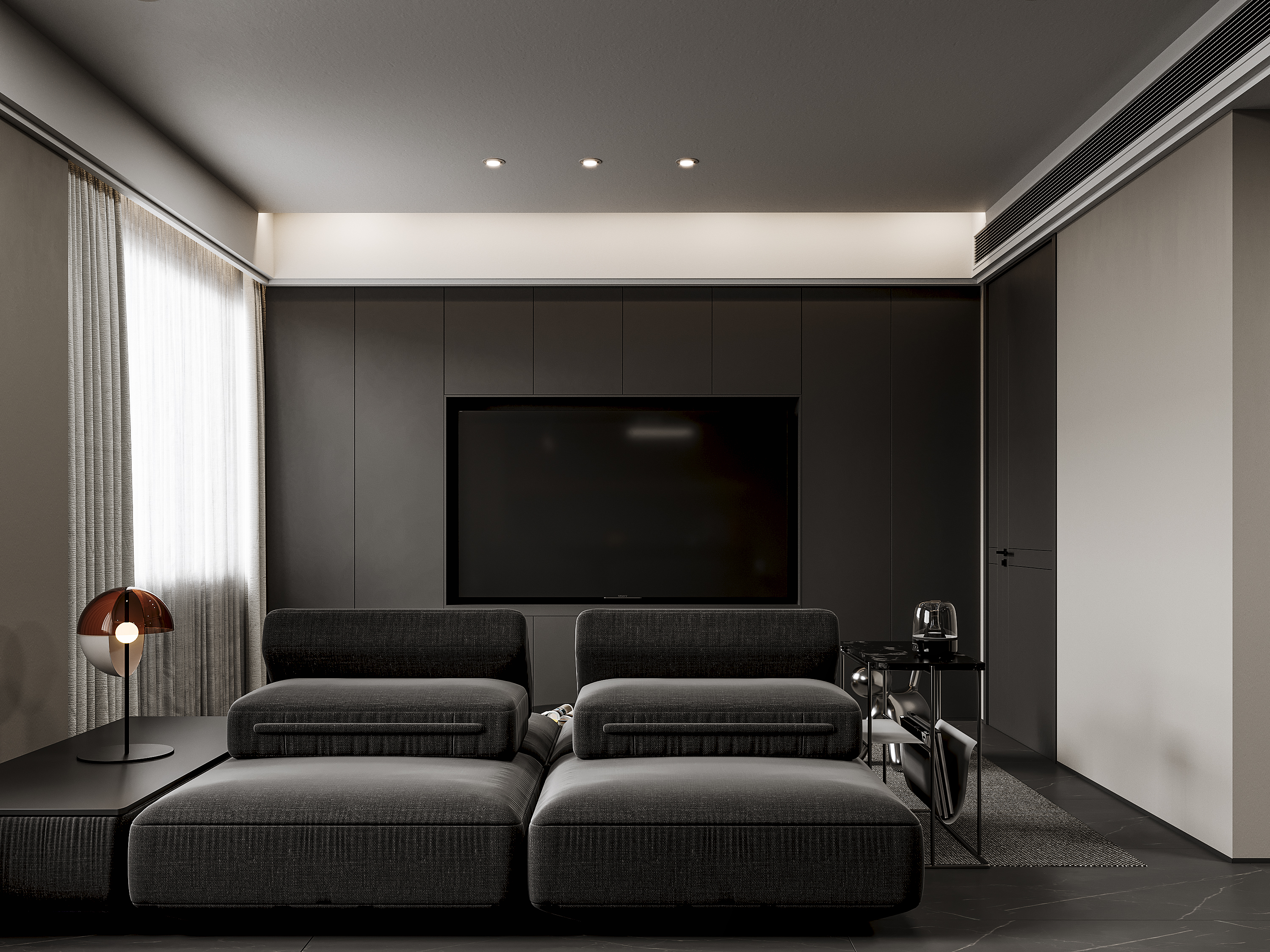 极简暗黑公寓-4