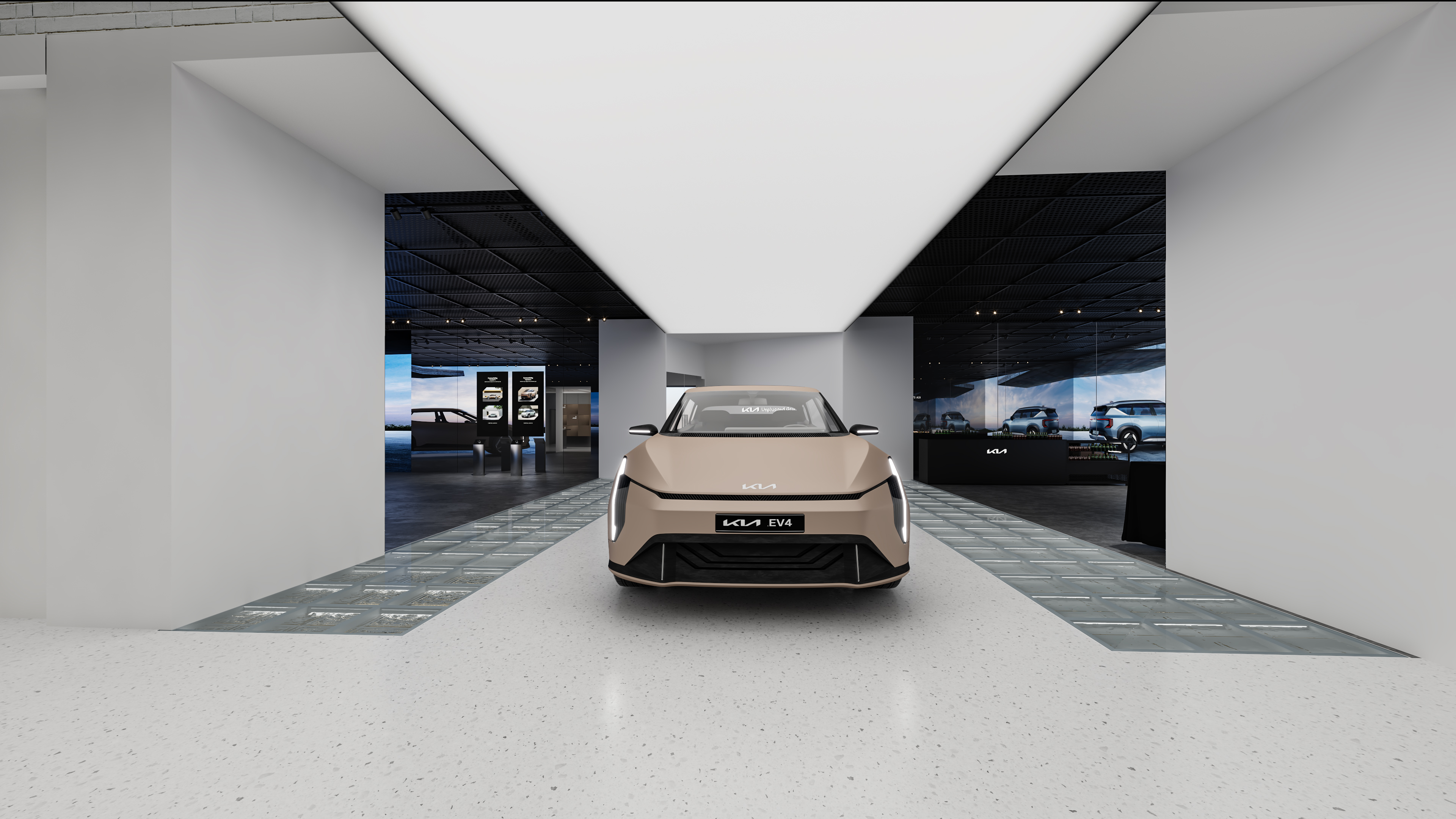 kia ev4电车，汽车展厅-2