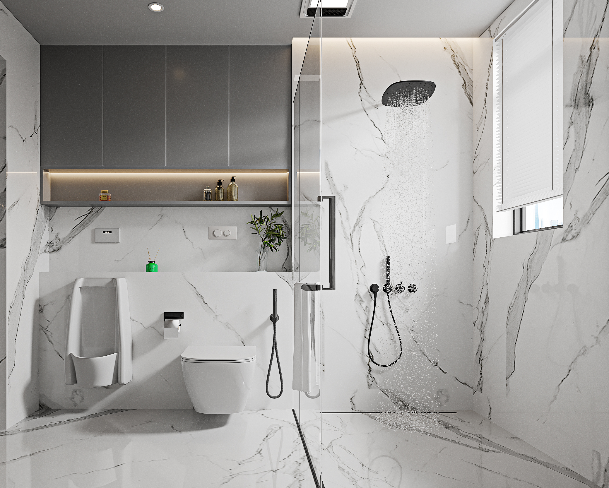 现代极简风格卧室等空间合集-16