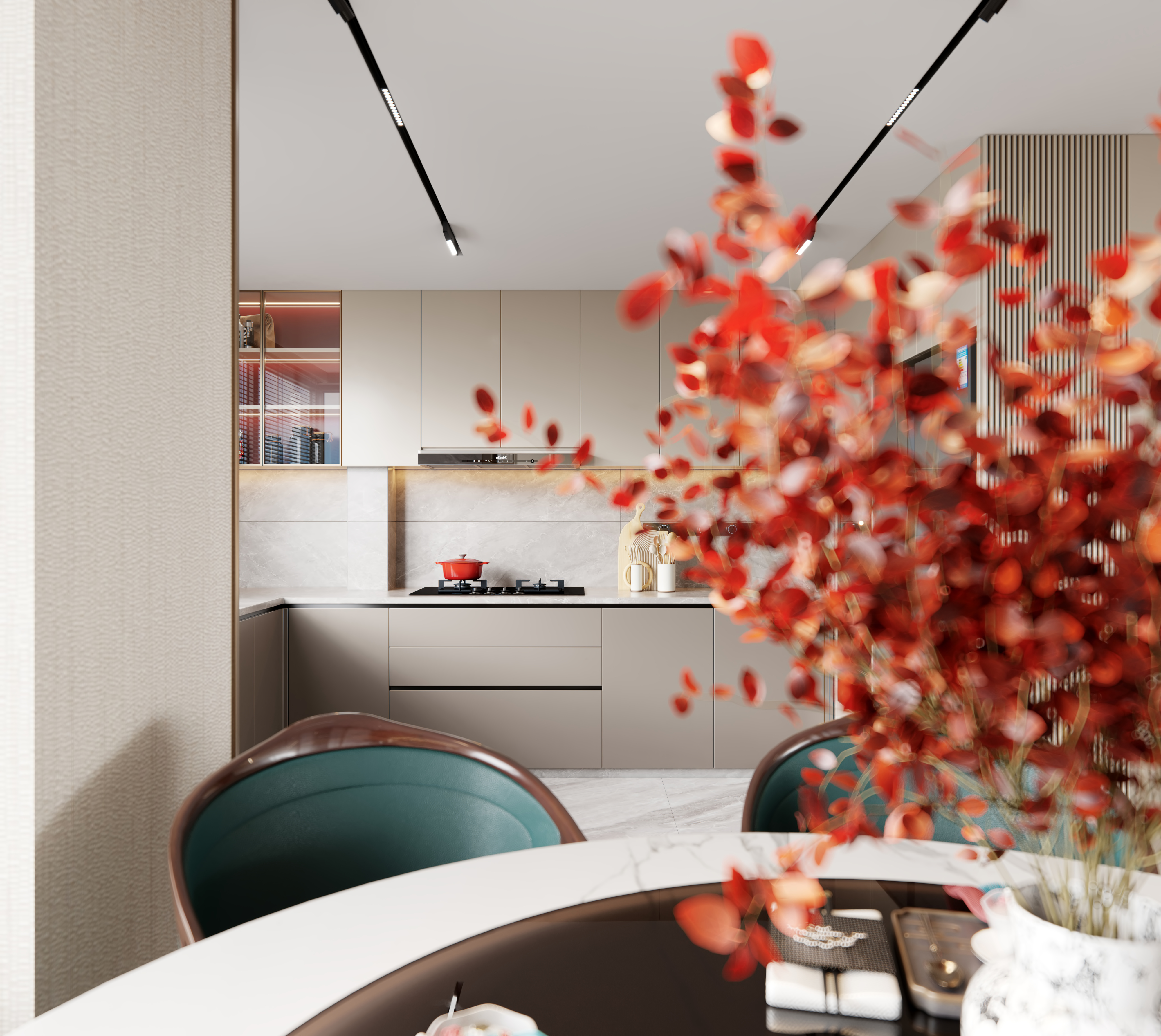 新中式客餐厅 中式客厅 -9