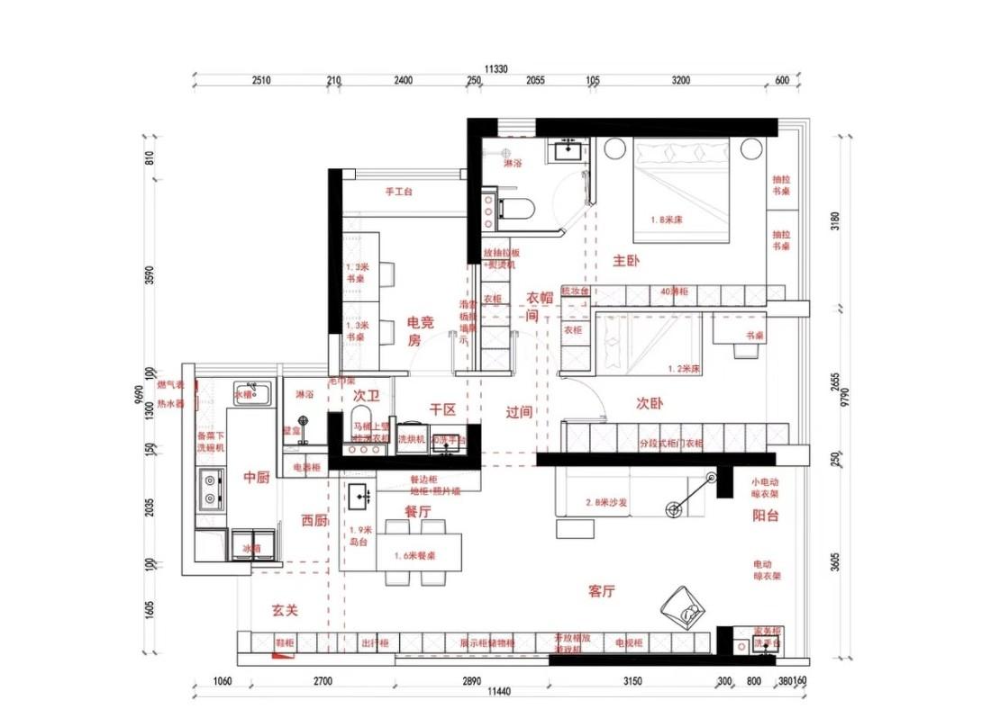 在干净的空间里，加入一点有趣的颜色-20