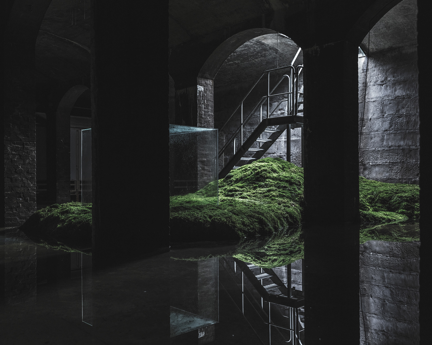 Hiroshi Sambuichis Subterranean Installation at The Cisterns.-16