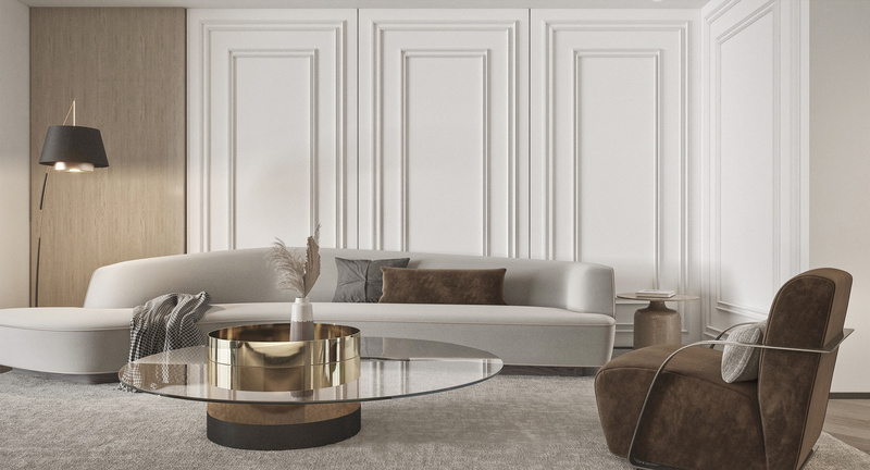 现代混搭风平层住宅设计丨李超刚-11