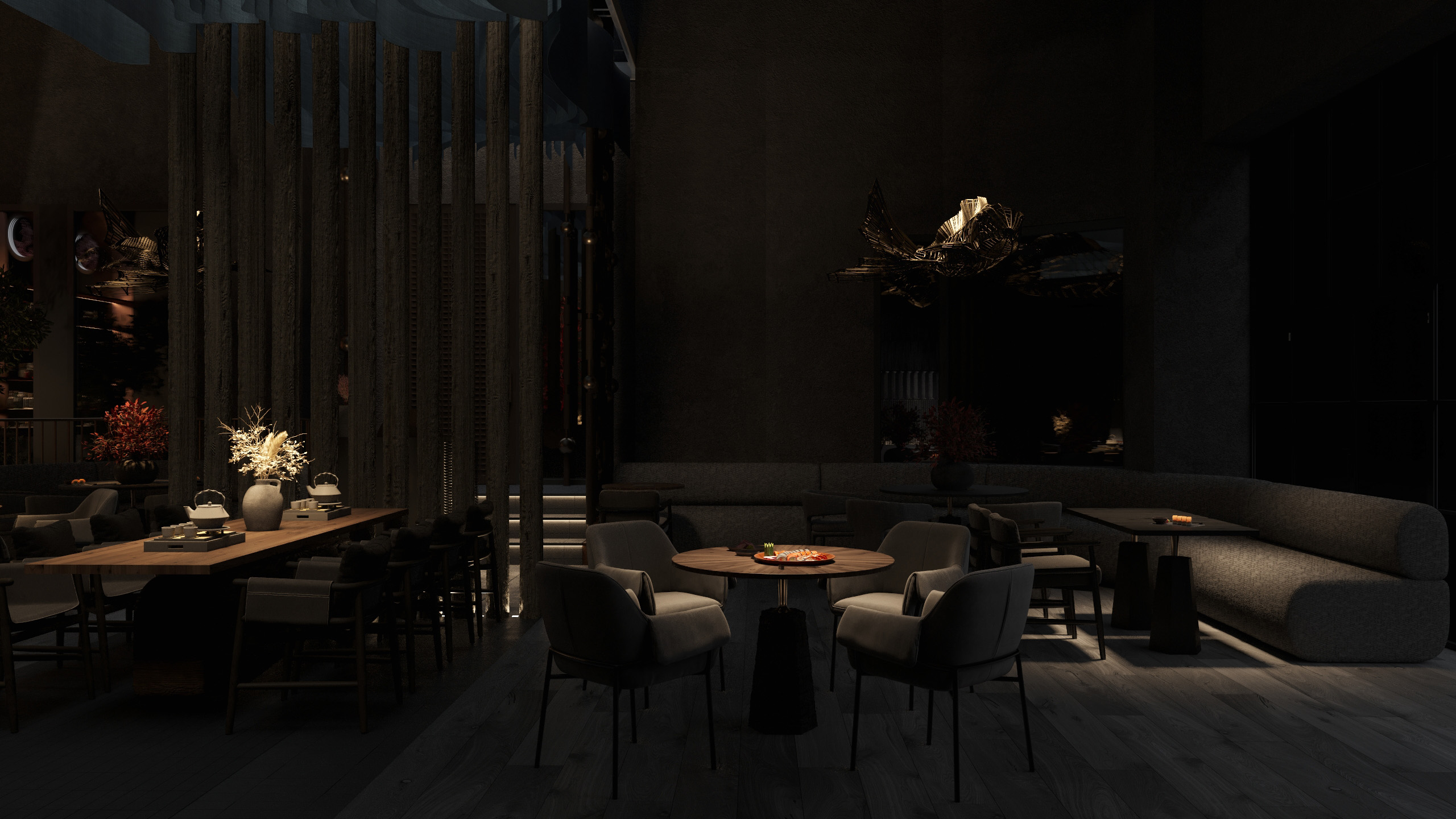 iki Toro寿司吧

注：Iki和Toro可能是特定名称，若有特定背景含义，可根据实际情况调整 丨美国洛杉矶丨Futuris Architects-15