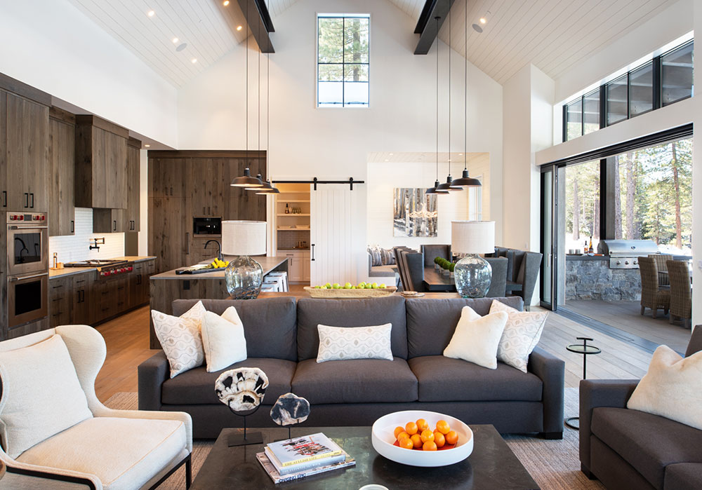 加州 Tahoe 湖畔现代农舍家园-3