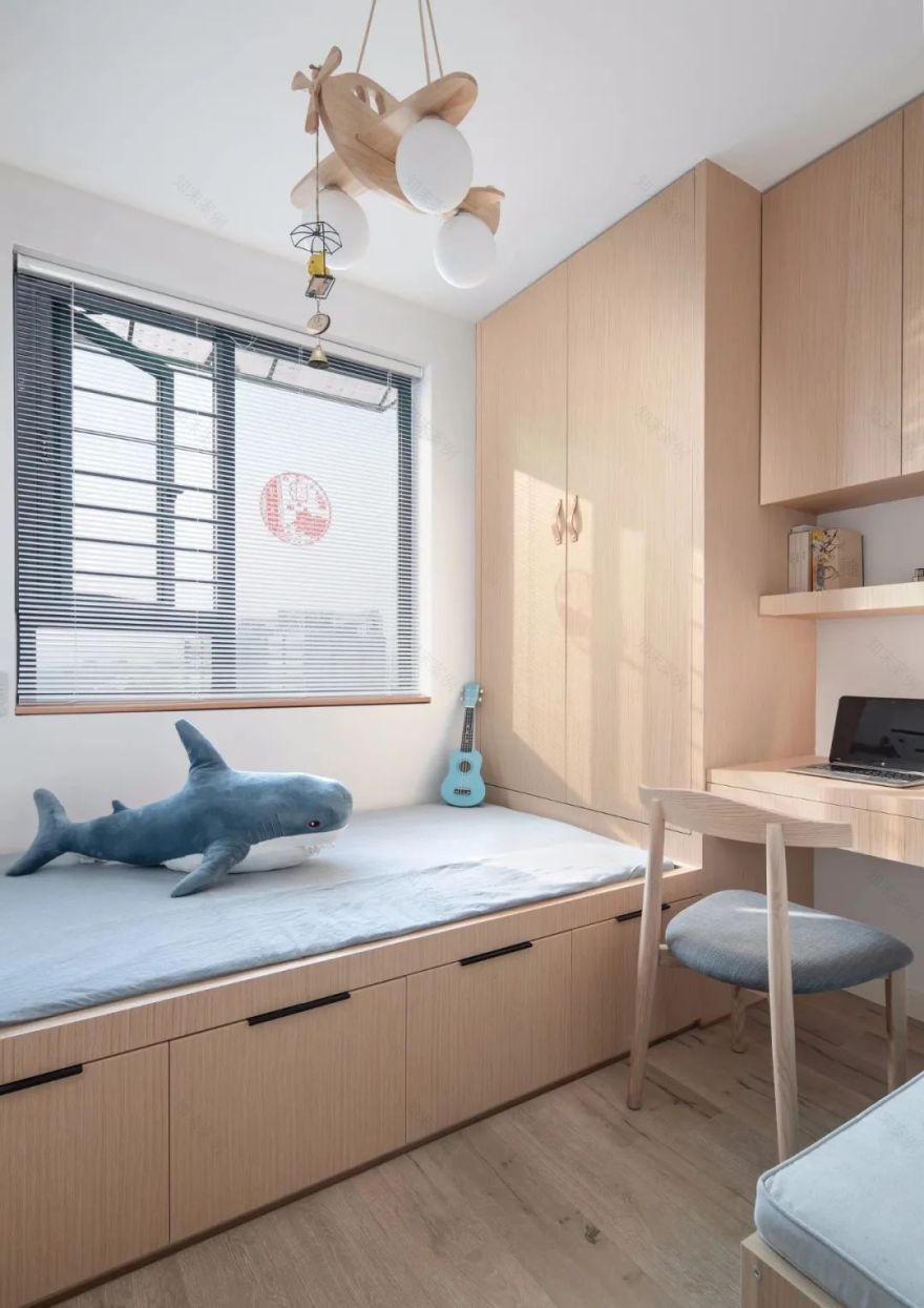 53㎡小两居,原木色北欧风,功能齐全且舒适-57