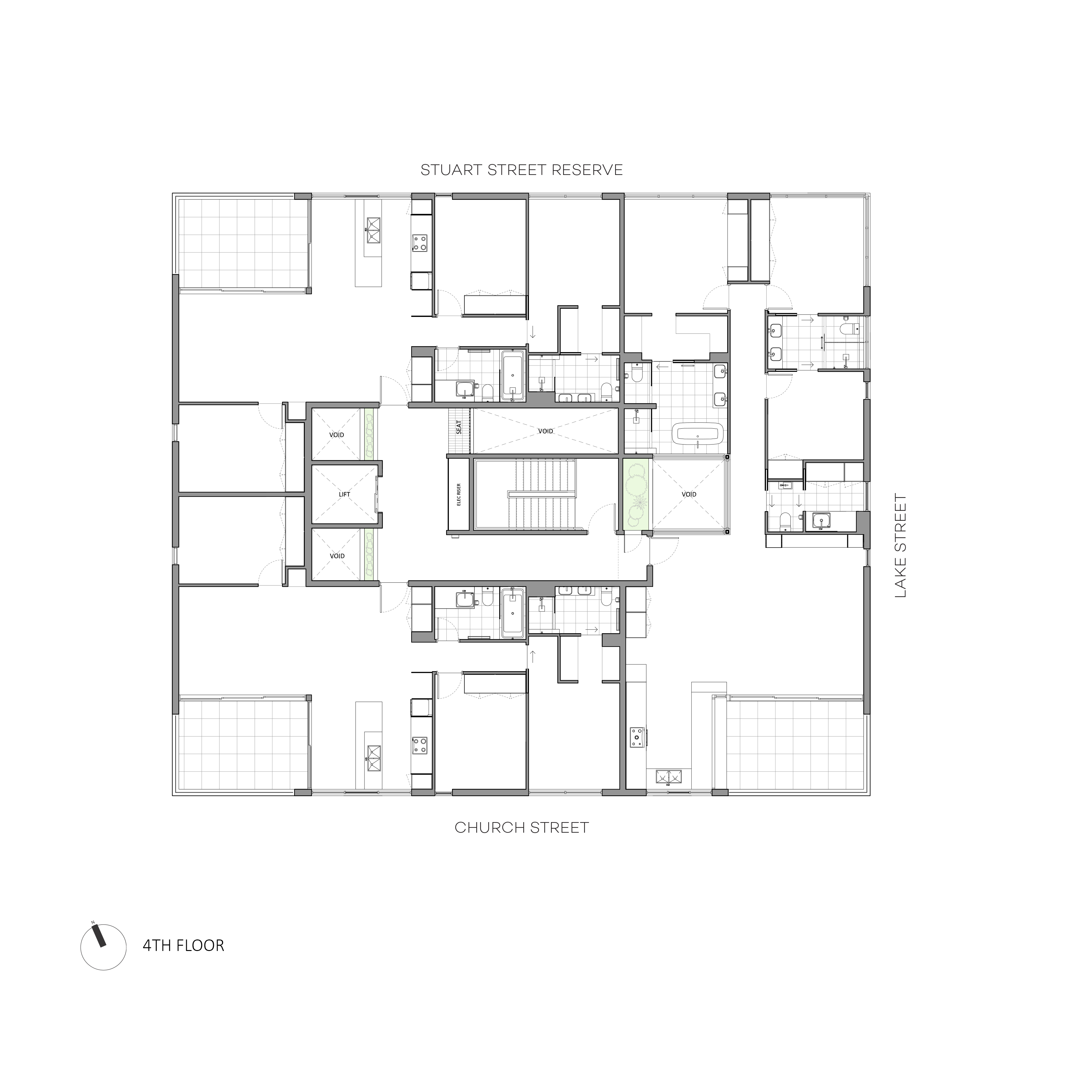 绿意盎然的城市栖息地——Motus Architecture 的 Lake + Stuart 项目-19