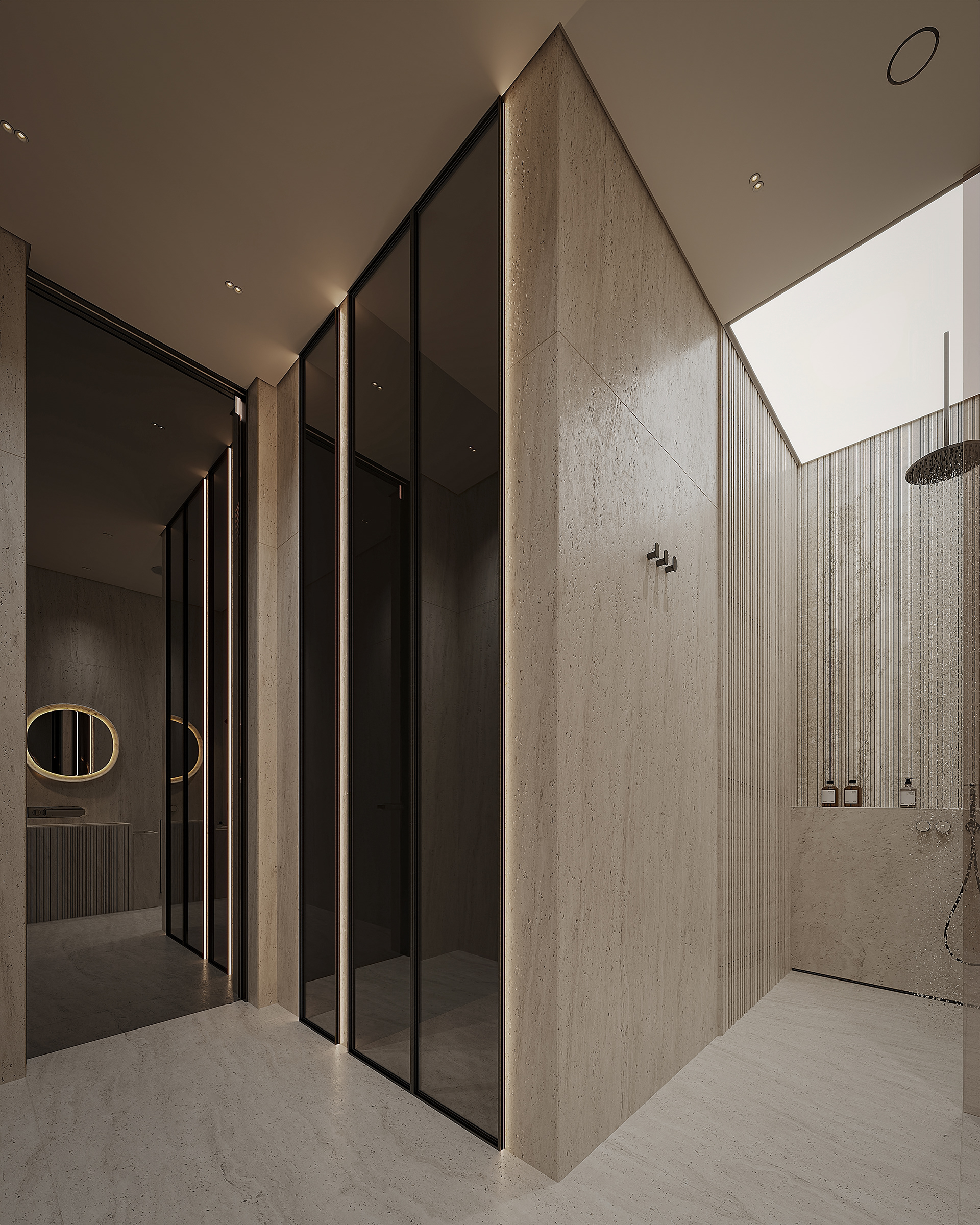 现代简约风格的浴室

注：这里LIGHT在描述浴室风格语境中常可理解为简约、明快等意思，现代简约风格的浴室是较为符合常见表达习惯且准确的翻译 -12