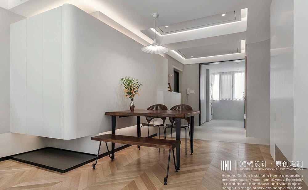 微水泥极简风平层公寓设计丨中国上海丨上海鸿鹄设计-14