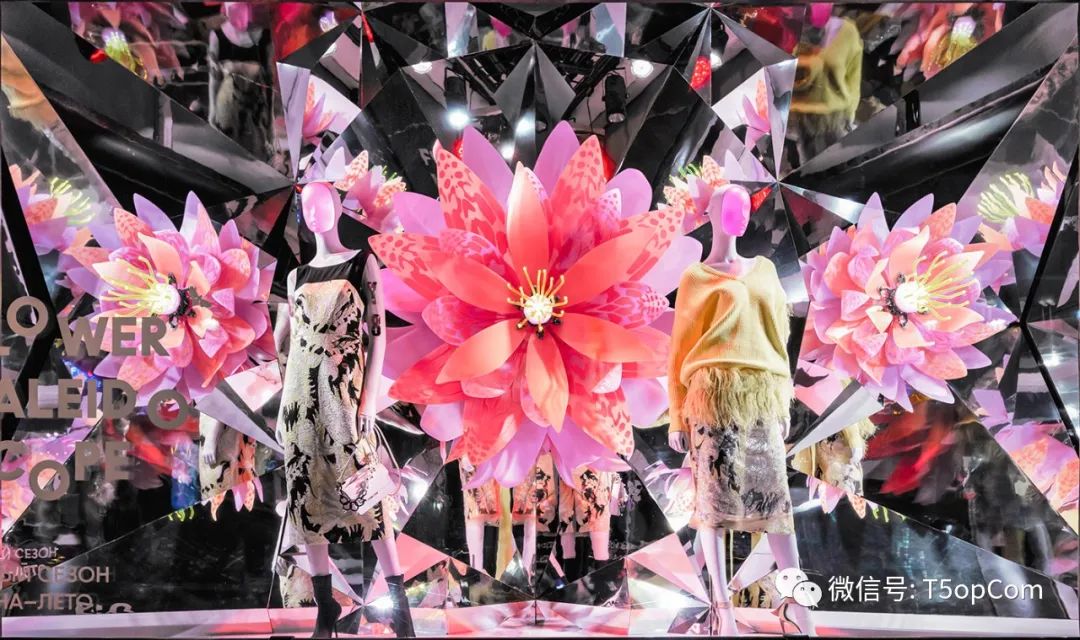 圣彼得堡 万花筒（会动的花）橱窗-1