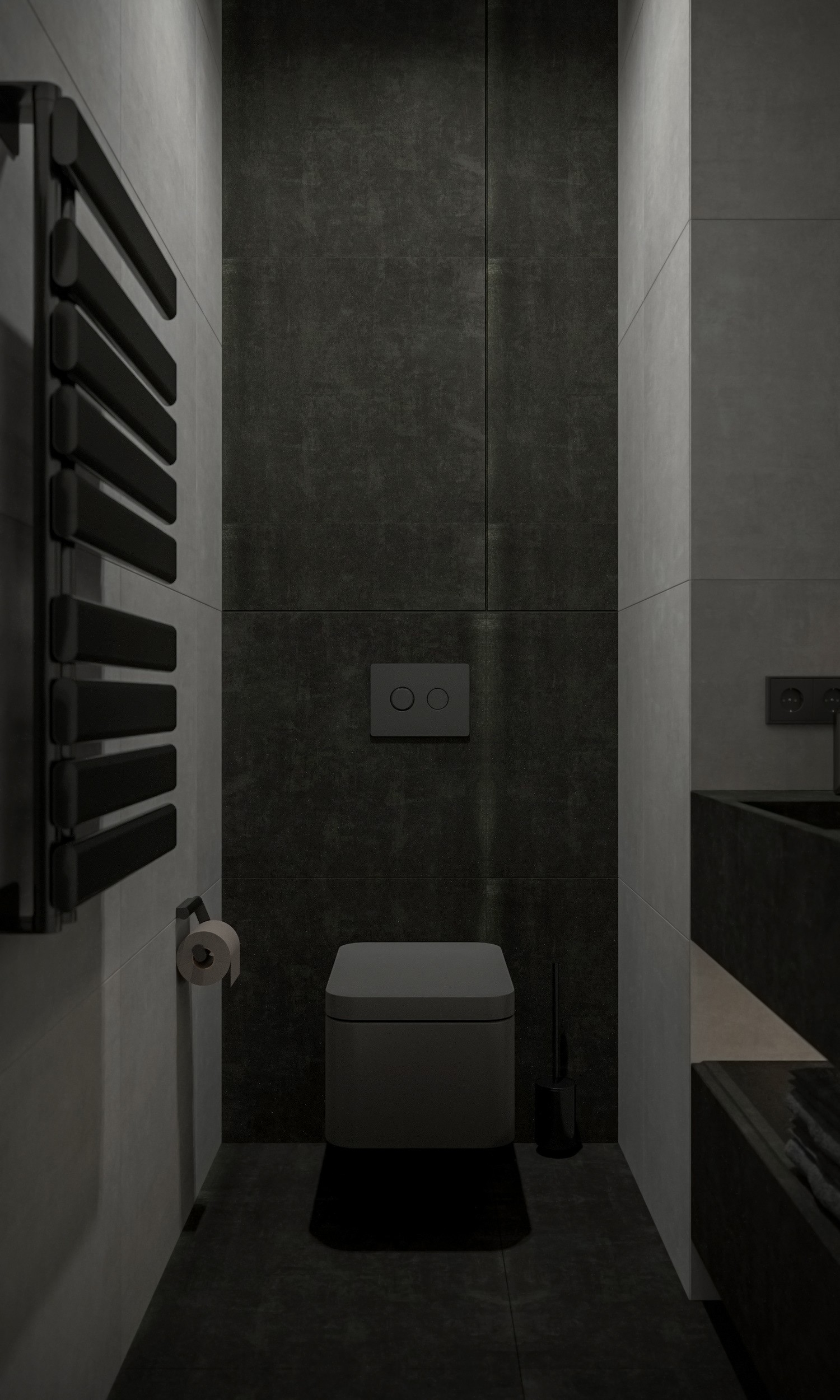 灰色系公寓设计-16