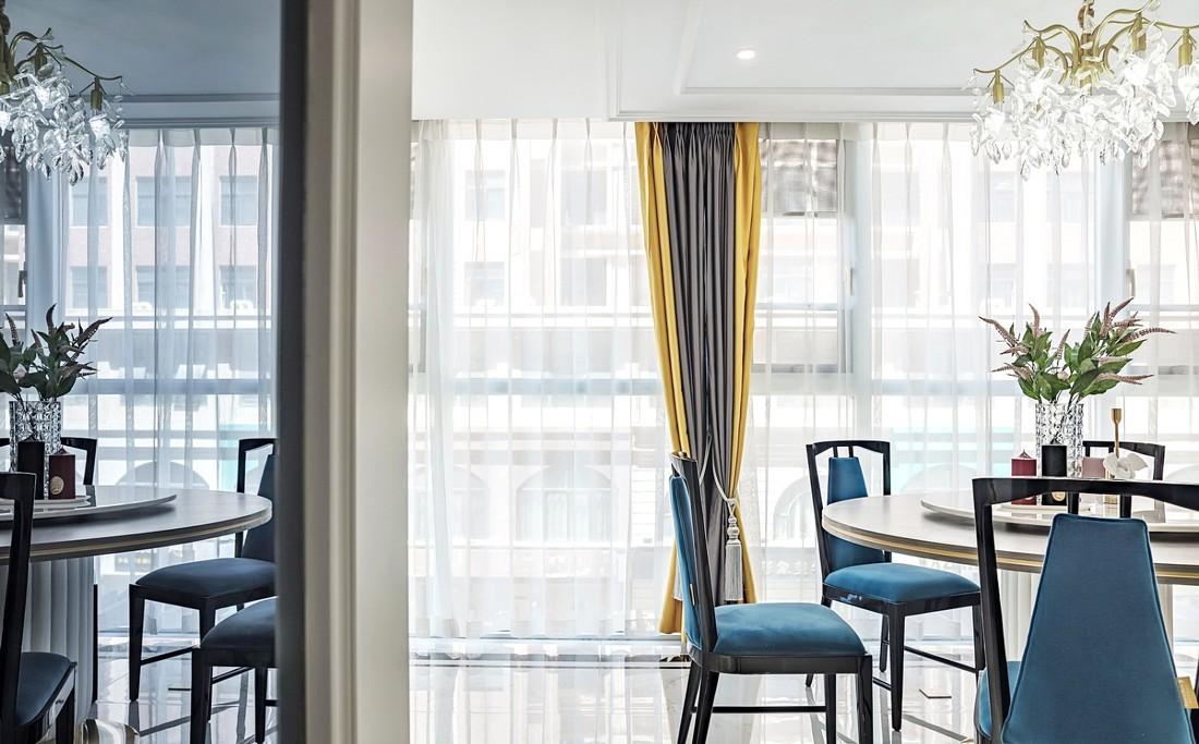 云端点墨设计丨公寓丨鎏砂 - 美式混搭风格餐厅与卧室设计-16