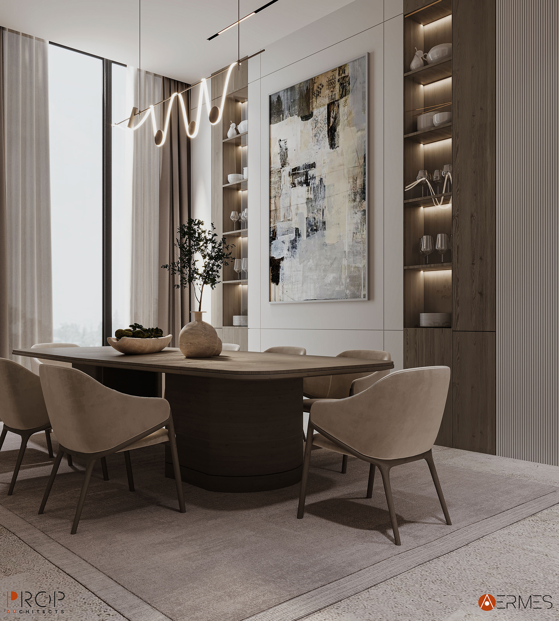 VILLA INTERIOR（别墅室内设计）丨沙特阿拉伯吉赞丨PROP & AERMES ARCHITECTS-13