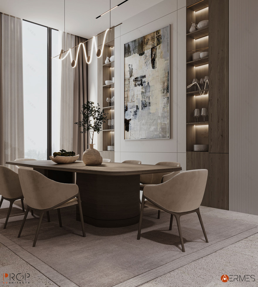 VILLA INTERIOR(别墅室内设计)丨沙特阿拉伯吉赞丨PROP & AERMES ARCHITECTS-13