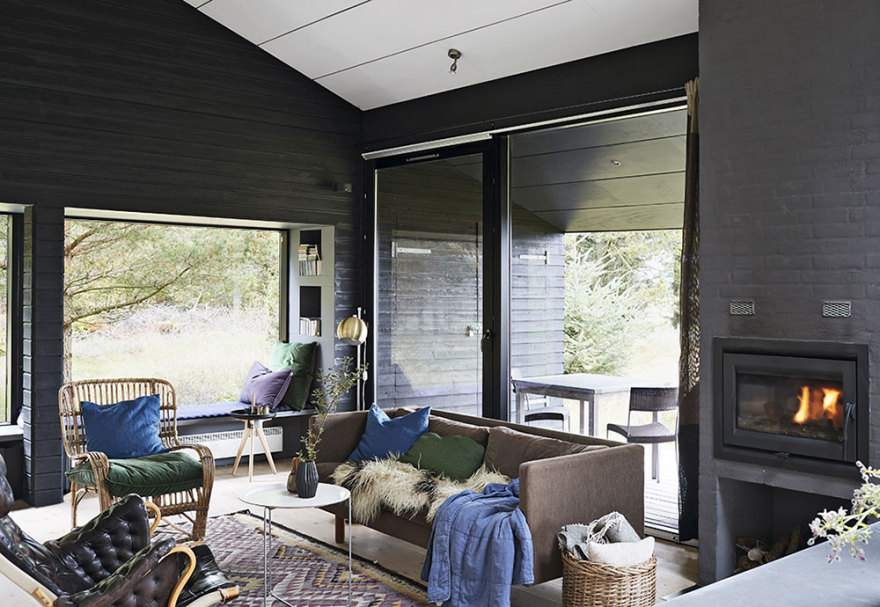 丹麦沙丘上的和谐自然小屋-1