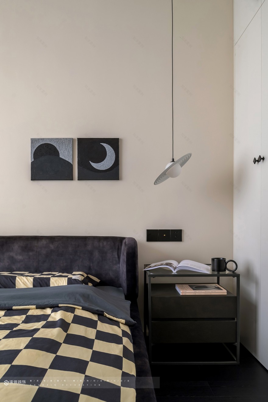 87 平经典红黑现代家丨中国平顶山丨琢信装饰-25