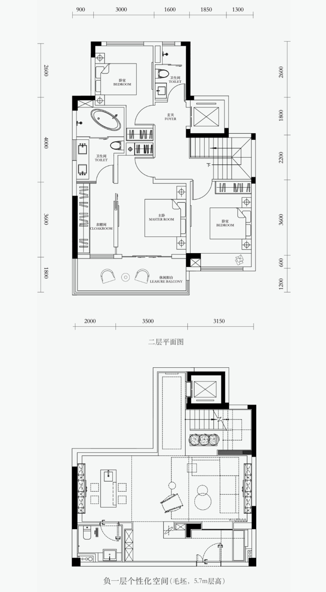 新作丨李玮珉  简约叠墅样板间，无法抗拒的高级灰！-24