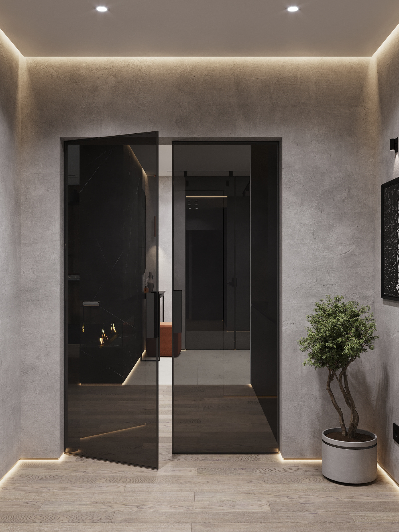 现代黑色调空间  神秘大气！-13