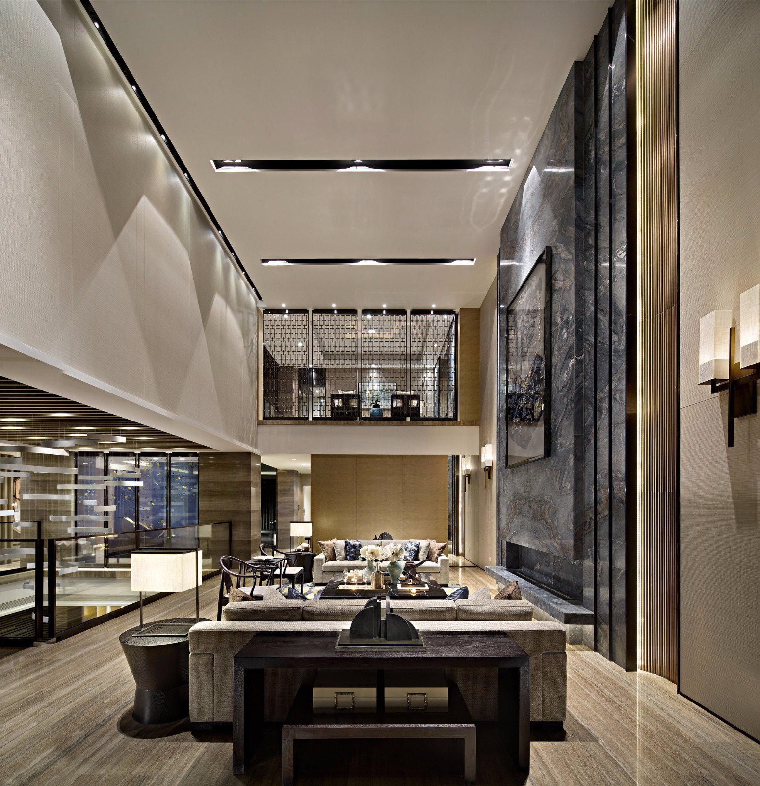 南京九间堂别墅现代江南中式大宅  梁志天-12