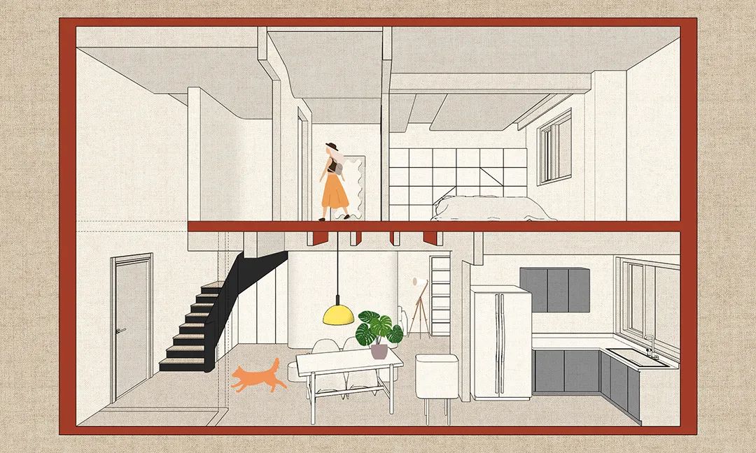 梦幻之家 · Forever Young 的复式楼改造之旅丨中国武汉丨万物并作设计机构-10