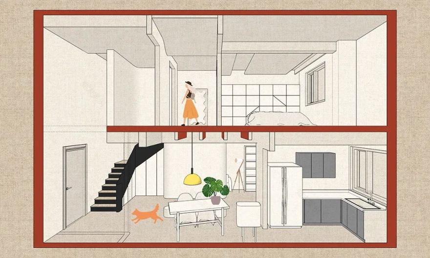 梦幻之家 · Forever Young 的复式楼改造之旅丨中国武汉丨万物并作设计机构-10