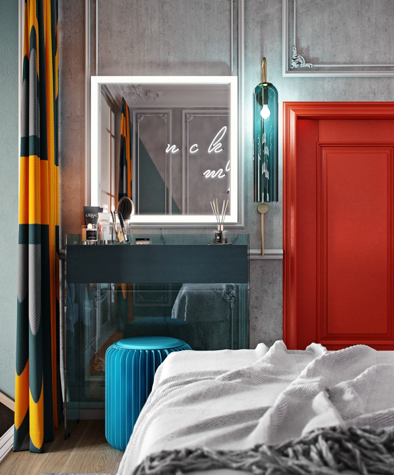 色彩盛宴 | 时尚舒适的普通住宅设计-14