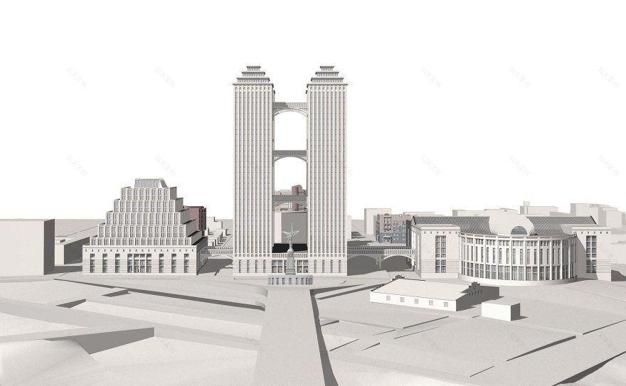 Perm 市行政商业中心 | 现代风格展现多功能空间魅力-13