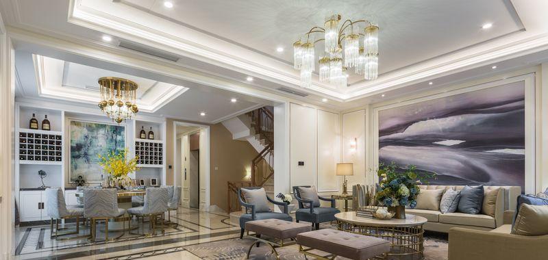 义乌万厦御园法式轻奢风格样板房设计-35