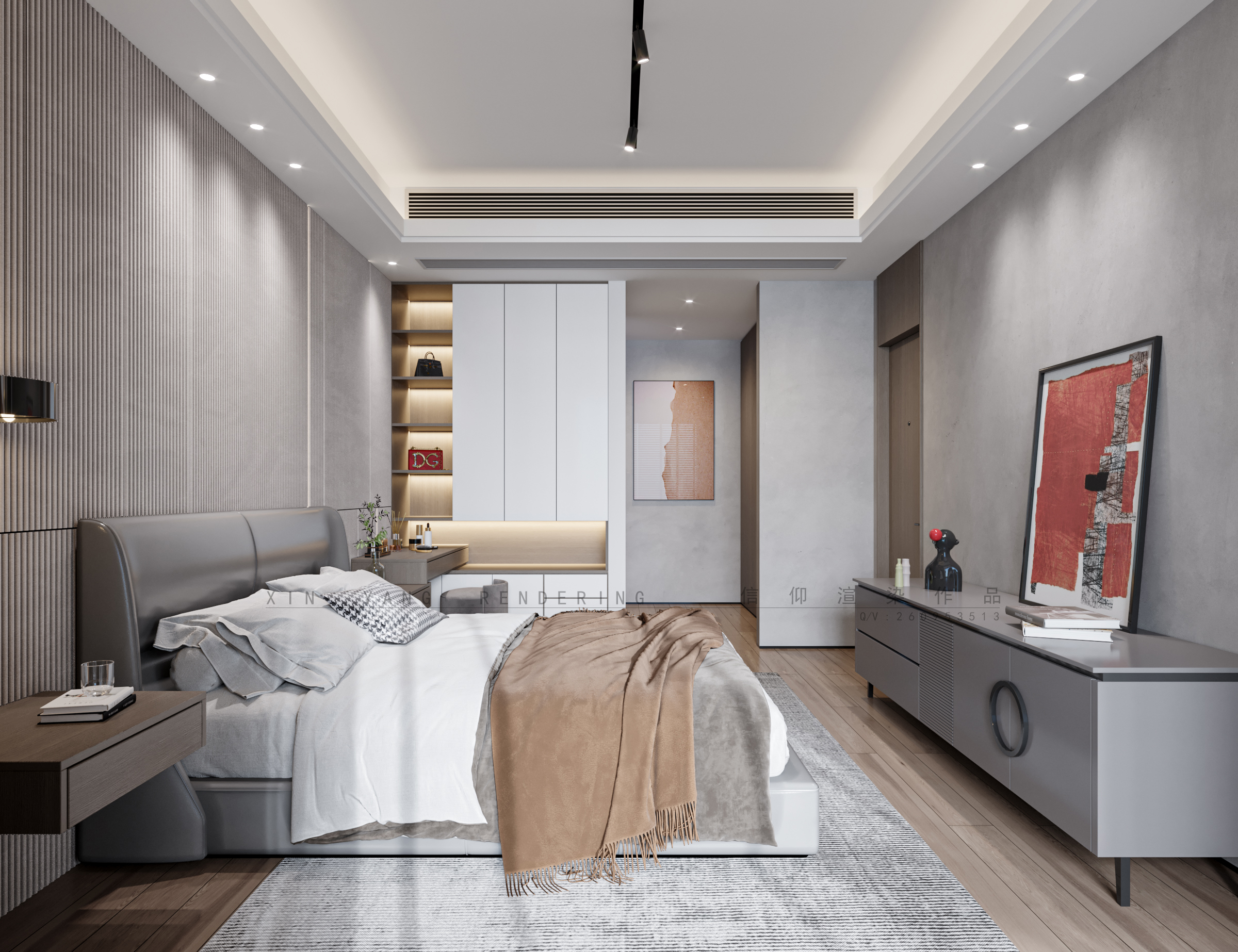 现代灰调小别墅丨周婷空间设计-23