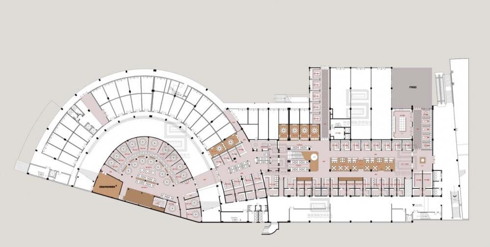 老六安美食街室内设计 | 人体尺度与空间的和谐融合-18