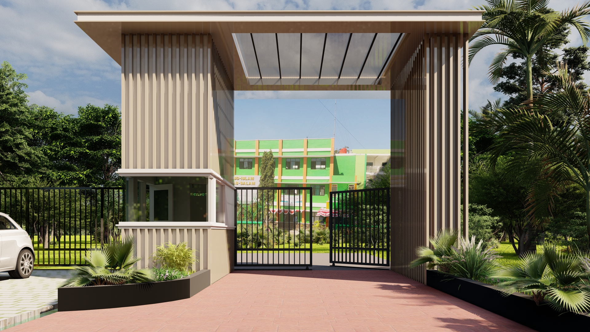 Welcome Gate design ideas located in SD As-Salam Malang-4