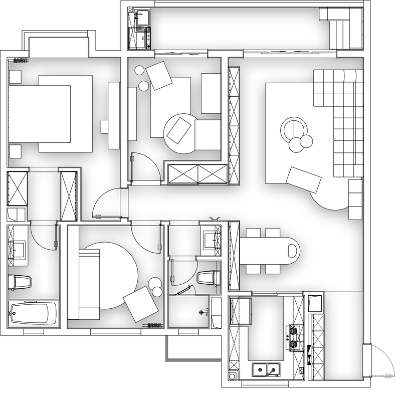 爱特路中南集系样板房 | 温馨新生儿家庭空间设计-25