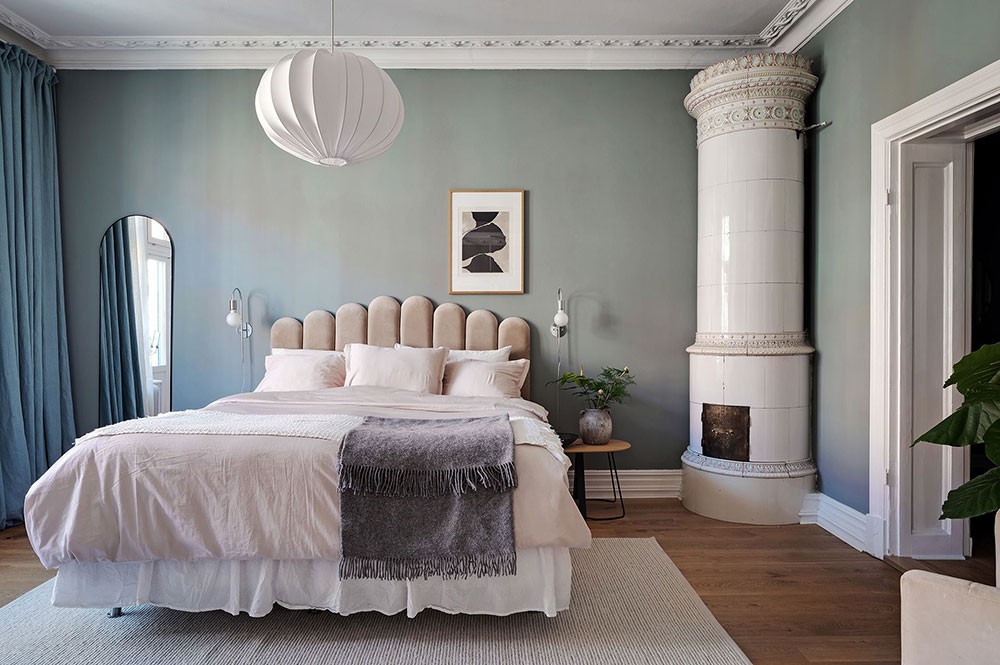 瑞典哥德堡 99 平米粉色沙发公寓设计-9