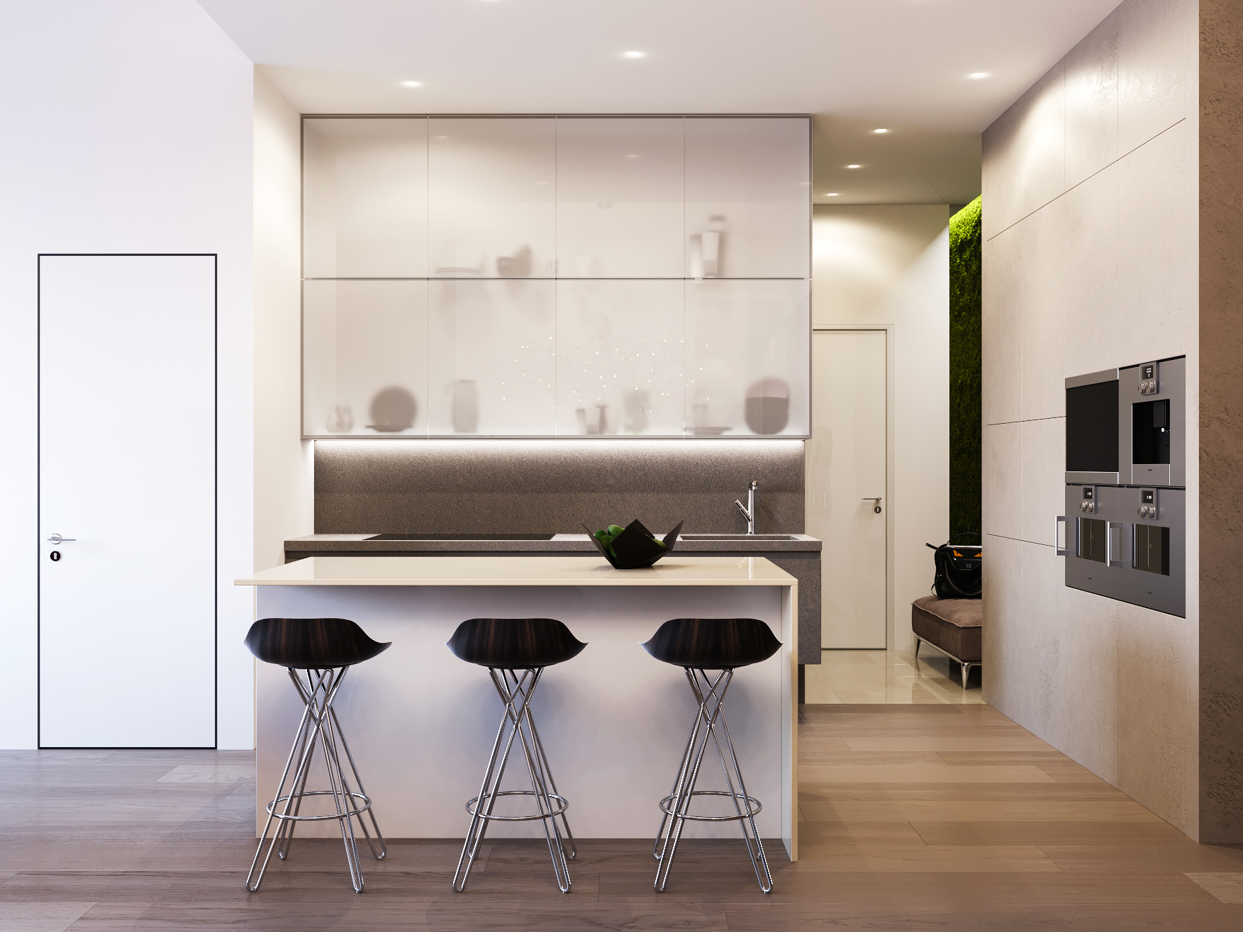 莫斯科顶层公寓,简约奢华的空间艺术-3