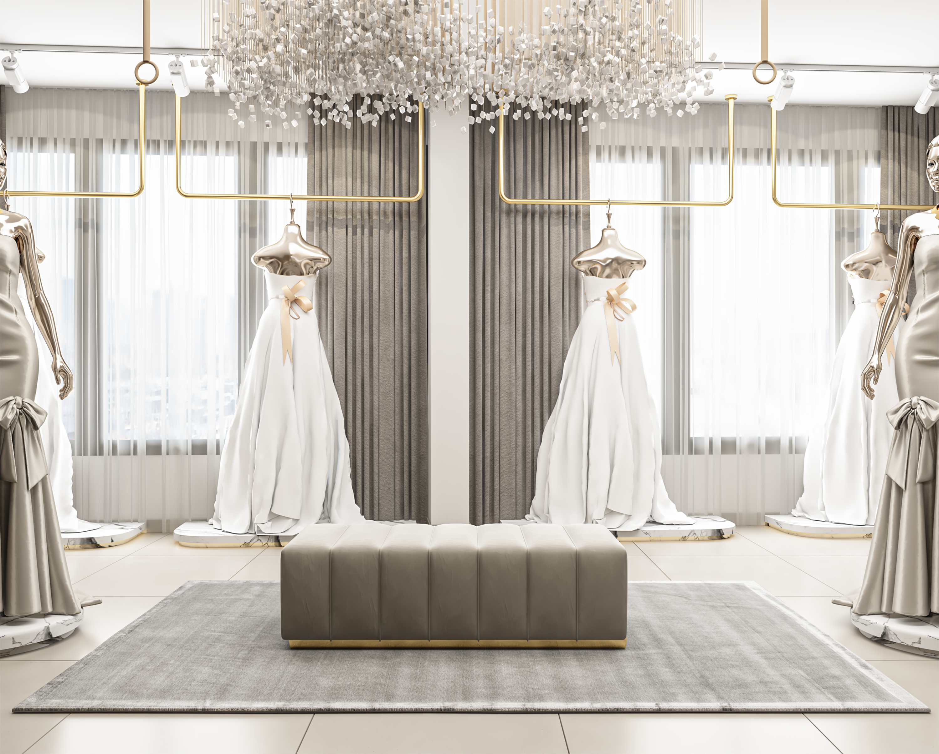 BAYAN Beauty Lounge 新娘婚礼店设计丨约旦扎尔卡-8