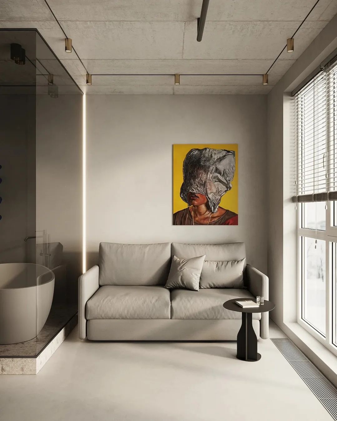 26㎡独居小宅设计丨Nastia Perchyk-0