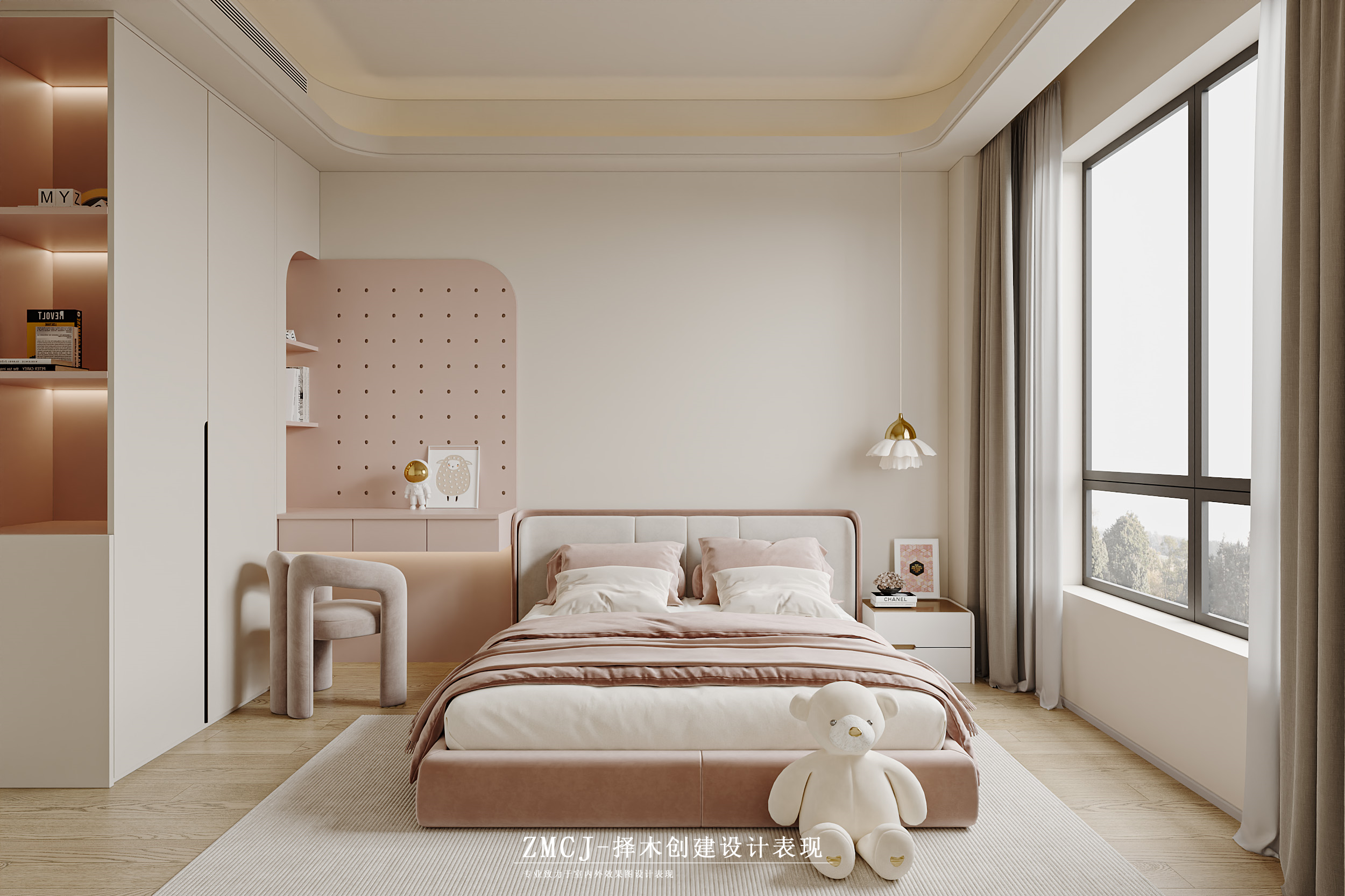 现代风格全屋·择木创建新晨效果图-12