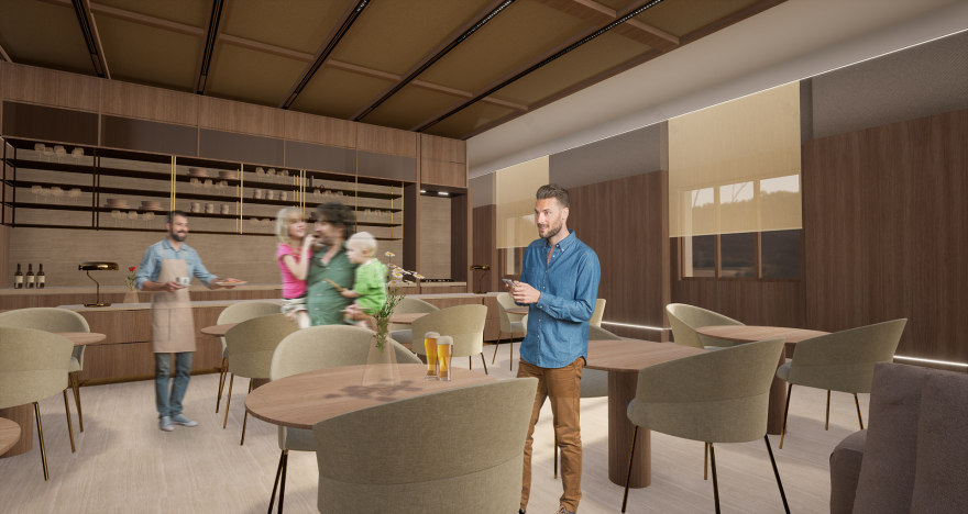 精神·茶包容游戏室
注:ETHOS常见释义为精神、气质、风气 ,由于没有更多的语境,这里按常见释义翻译TEA直接译为茶 INCLUSIVE PLAYROOM可理解为包容(性)的游戏室 -18