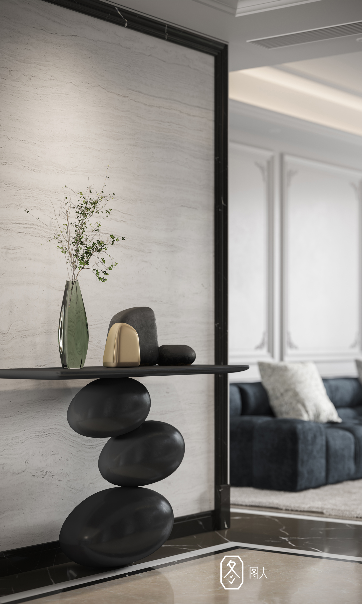 对称优雅美的轻法空间设计丨图夫 x 金该-24