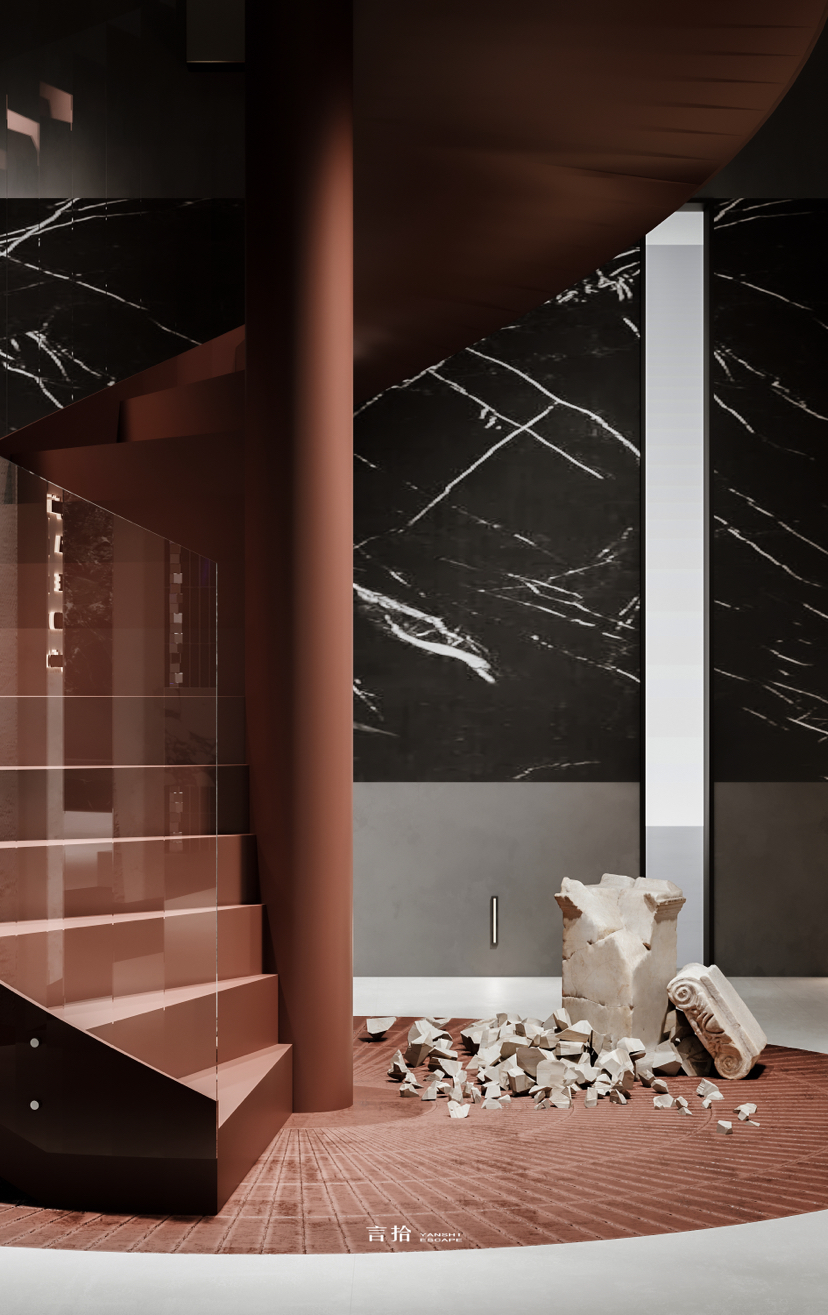 兰博基尼岩板展厅渲染-4