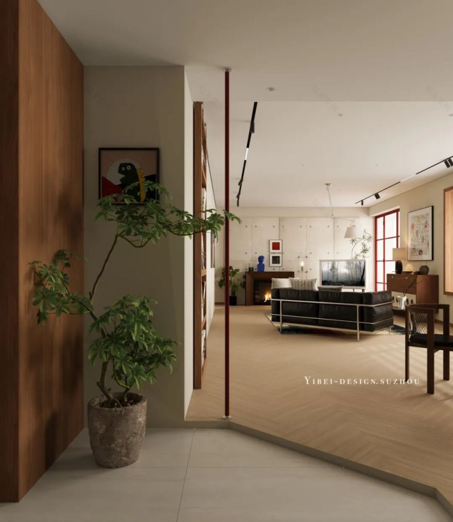 空间通透感与浪漫感兼得之道 家装设计丨YIBEI DESIGN SUZHOU-1