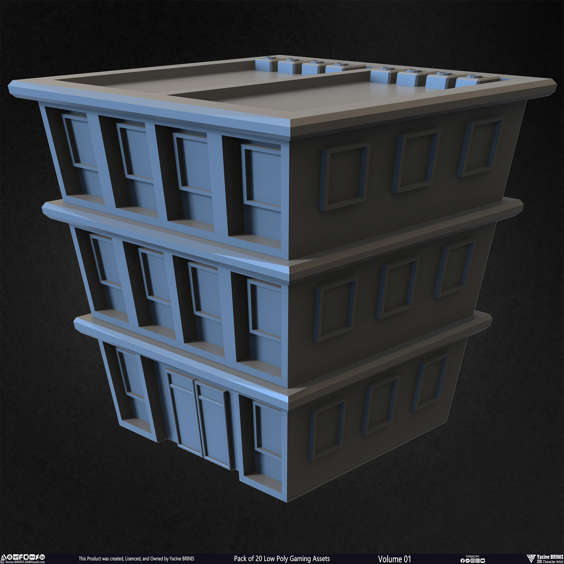 20 个低多边形游戏资产包丨Yacine BRINIS-10